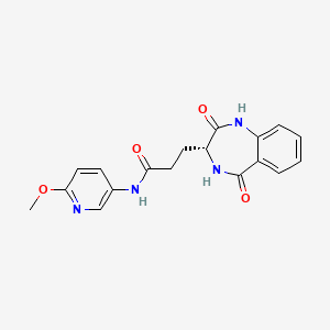 3-(2,5-dioxo-2,3,4,5-tetrahydro-1H-1,4-benzodiazepin-3-yl)-N-(6-methoxypyridin-3-yl)propanamide