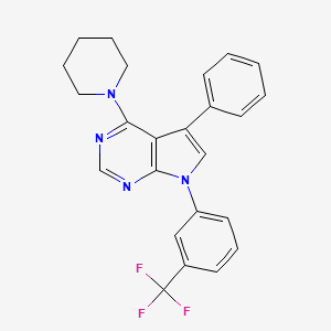 5-phenyl-4-(piperidin-1-yl)-7-[3-(trifluoromethyl)phenyl]-7H-pyrrolo[2,3-d]pyrimidine