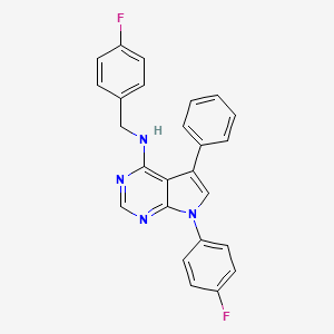 N-(4-fluorobenzyl)-7-(4-fluorophenyl)-5-phenyl-7H-pyrrolo[2,3-d]pyrimidin-4-amine