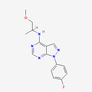 1-(4-fluorophenyl)-N-(1-methoxypropan-2-yl)-1H-pyrazolo[3,4-d]pyrimidin-4-amine