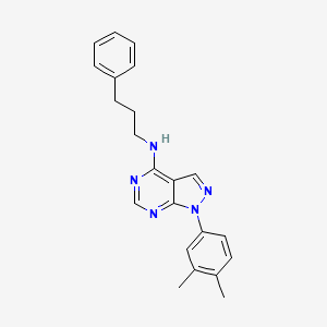 1-(3,4-dimethylphenyl)-N-(3-phenylpropyl)-1H-pyrazolo[3,4-d]pyrimidin-4-amine