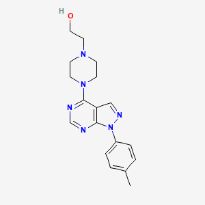 2-{4-[1-(4-methylphenyl)-1H-pyrazolo[3,4-d]pyrimidin-4-yl]piperazin-1-yl}ethanol