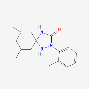 7,7,9-Trimethyl-2-(2-methylphenyl)-1,2,4-triazaspiro[4.5]decan-3-one