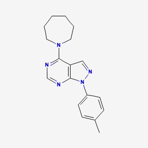 4-(azepan-1-yl)-1-(4-methylphenyl)-1H-pyrazolo[3,4-d]pyrimidine