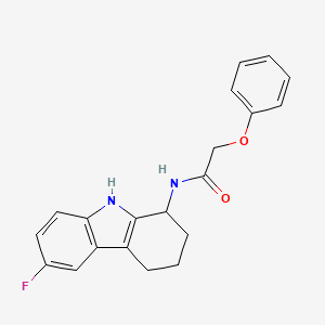 N-(6-fluoro-2,3,4,9-tetrahydro-1H-carbazol-1-yl)-2-phenoxyacetamide