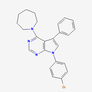 4-(azepan-1-yl)-7-(4-bromophenyl)-5-phenyl-7H-pyrrolo[2,3-d]pyrimidine