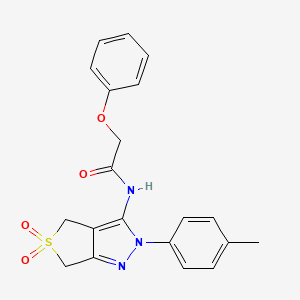 N-(5,5-dioxido-2-(p-tolyl)-4,6-dihydro-2H-thieno[3,4-c]pyrazol-3-yl)-2-phenoxyacetamide