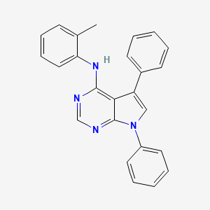 N-(2-methylphenyl)-5,7-diphenyl-7H-pyrrolo[2,3-d]pyrimidin-4-amine