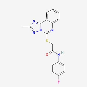 N-(4-fluorophenyl)-2-[(2-methyl[1,2,4]triazolo[1,5-c]quinazolin-5-yl)sulfanyl]acetamide