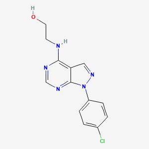 2-{[1-(4-chlorophenyl)-1H-pyrazolo[3,4-d]pyrimidin-4-yl]amino}ethanol