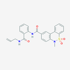 N-[2-(Allylcarbamoyl)phenyl]-6-methyl-6H-dibenzo[C,E][1,2]thiazine-9-carboxamide 5,5-dioxide