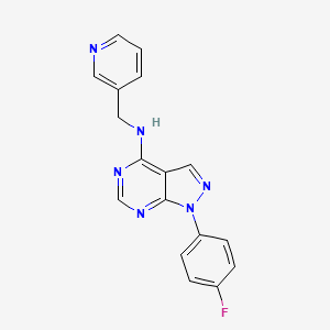 1-(4-fluorophenyl)-N-(pyridin-3-ylmethyl)pyrazolo[3,4-d]pyrimidin-4-amine