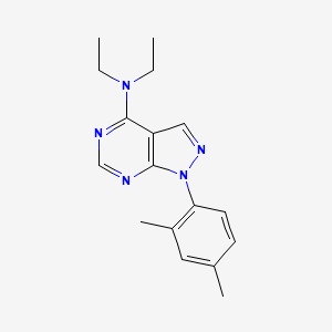 molecular formula C17H21N5 B11224524 1-(2,4-dimethylphenyl)-N,N-diethyl-1H-pyrazolo[3,4-d]pyrimidin-4-amine 