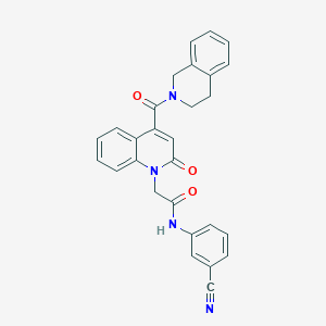 N-(3-cyanophenyl)-2-[4-(3,4-dihydroisoquinolin-2(1H)-ylcarbonyl)-2-oxoquinolin-1(2H)-yl]acetamide