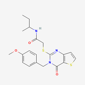 N-(butan-2-yl)-2-{[3-(4-methoxybenzyl)-4-oxo-3,4-dihydrothieno[3,2-d]pyrimidin-2-yl]sulfanyl}acetamide