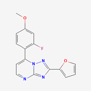 7-(2-Fluoro-4-methoxyphenyl)-2-(furan-2-yl)[1,2,4]triazolo[1,5-a]pyrimidine