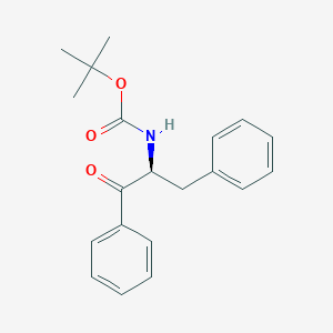 molecular formula C20H23NO3 B112246 (S)-2-(Boc-amino)-1,3-diphenyl-1-propanone CAS No. 202861-97-0