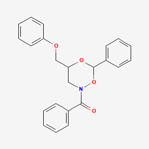 2-Benzoyl-4-(phenoxymethyl)-6-phenyl-1,5,2-dioxazinane