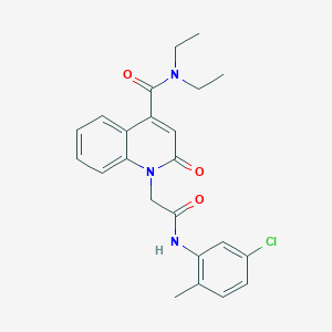 1-{2-[(5-chloro-2-methylphenyl)amino]-2-oxoethyl}-N,N-diethyl-2-oxo-1,2-dihydroquinoline-4-carboxamide