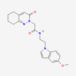 N-[2-(5-methoxy-1H-indol-1-yl)ethyl]-2-(3-oxo-5,6,7,8-tetrahydrocinnolin-2(3H)-yl)acetamide