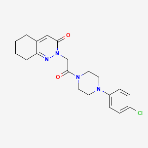 2-{2-[4-(4-chlorophenyl)piperazino]-2-oxoethyl}-5,6,7,8-tetrahydro-3(2H)-cinnolinone