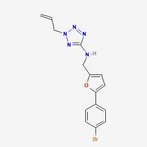 N-{[5-(4-bromophenyl)furan-2-yl]methyl}-2-(prop-2-en-1-yl)-2H-tetrazol-5-amine