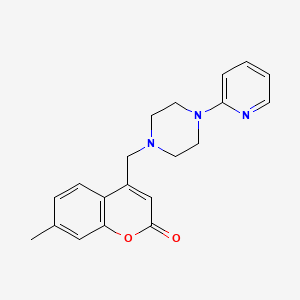 7-methyl-4-{[4-(pyridin-2-yl)piperazin-1-yl]methyl}-2H-chromen-2-one