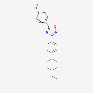 4-{3-[4-(4-Propylcyclohexyl)phenyl]-1,2,4-oxadiazol-5-yl}phenol