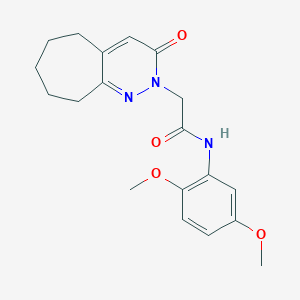 N-(2,5-dimethoxyphenyl)-2-(3-oxo-3,5,6,7,8,9-hexahydro-2H-cyclohepta[c]pyridazin-2-yl)acetamide