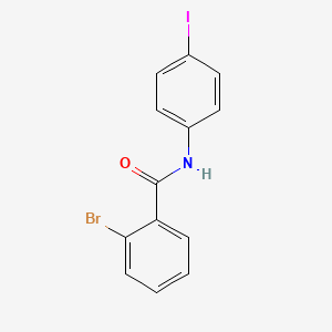 molecular formula C13H9BrINO B11224938 2-bromo-N-(4-iodophenyl)benzamide 