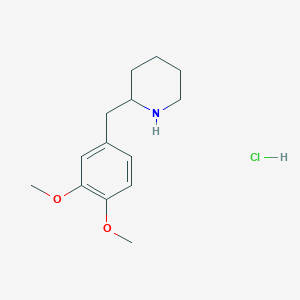 molecular formula C14H22ClNO2 B011225 2-(3,4-二甲氧基苄基)-哌啶盐酸盐 CAS No. 109247-03-2
