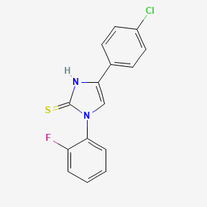 4-(4-Chloro-phenyl)-1-(2-fluoro-phenyl)-1H-imidazole-2-thiol