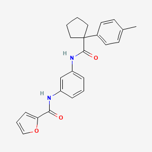 N-[3-({[1-(4-methylphenyl)cyclopentyl]carbonyl}amino)phenyl]-2-furamide