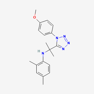 N-{2-[1-(4-methoxyphenyl)-1H-tetrazol-5-yl]propan-2-yl}-2,4-dimethylaniline