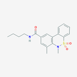 N-butyl-6,7-dimethyl-6H-dibenzo[c,e][1,2]thiazine-9-carboxamide 5,5-dioxide