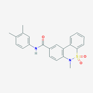 N-(3,4-dimethylphenyl)-6-methyl-6H-dibenzo[c,e][1,2]thiazine-9-carboxamide 5,5-dioxide