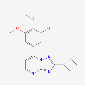 2-Cyclobutyl-7-(3,4,5-trimethoxyphenyl)[1,2,4]triazolo[1,5-a]pyrimidine