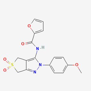 N-(2-(4-methoxyphenyl)-5,5-dioxido-4,6-dihydro-2H-thieno[3,4-c]pyrazol-3-yl)furan-2-carboxamide