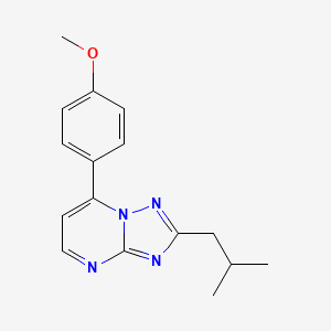 7-(4-Methoxyphenyl)-2-(2-methylpropyl)[1,2,4]triazolo[1,5-a]pyrimidine