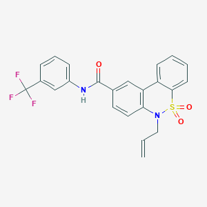 6-allyl-N-[3-(trifluoromethyl)phenyl]-6H-dibenzo[c,e][1,2]thiazine-9-carboxamide 5,5-dioxide