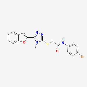 2-{[5-(1-benzofuran-2-yl)-4-methyl-4H-1,2,4-triazol-3-yl]sulfanyl}-N-(4-bromophenyl)acetamide