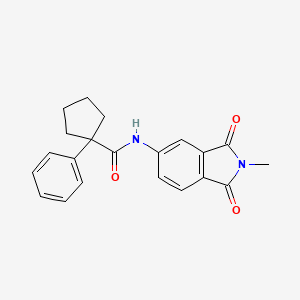 N-(2-methyl-1,3-dioxo-2,3-dihydro-1H-isoindol-5-yl)-1-phenylcyclopentanecarboxamide