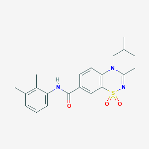 N-(2,3-dimethylphenyl)-4-isobutyl-3-methyl-4H-1,2,4-benzothiadiazine-7-carboxamide 1,1-dioxide