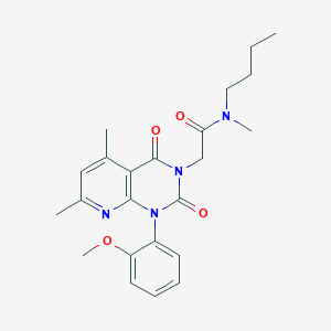 N-butyl-2-[1-(2-methoxyphenyl)-5,7-dimethyl-2,4-dioxo-1,4-dihydropyrido[2,3-d]pyrimidin-3(2H)-yl]-N-methylacetamide