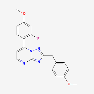 7-(2-Fluoro-4-methoxyphenyl)-2-(4-methoxybenzyl)[1,2,4]triazolo[1,5-a]pyrimidine