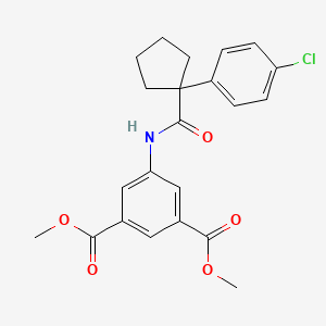 Dimethyl 5-({[1-(4-chlorophenyl)cyclopentyl]carbonyl}amino)benzene-1,3-dicarboxylate