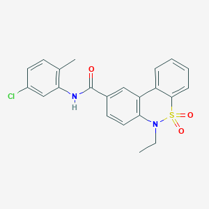 N-(5-chloro-2-methylphenyl)-6-ethyl-6H-dibenzo[c,e][1,2]thiazine-9-carboxamide 5,5-dioxide