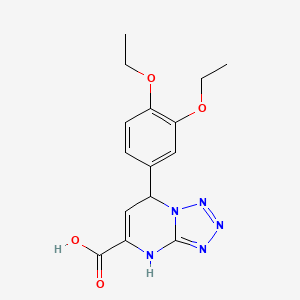 7-(3,4-Diethoxyphenyl)-4,7-dihydrotetrazolo[1,5-a]pyrimidine-5-carboxylic acid