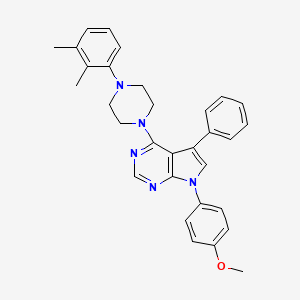 4-(4-(2,3-dimethylphenyl)piperazin-1-yl)-7-(4-methoxyphenyl)-5-phenyl-7H-pyrrolo[2,3-d]pyrimidine