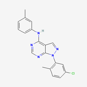 1-(5-chloro-2-methylphenyl)-N-(3-methylphenyl)-1H-pyrazolo[3,4-d]pyrimidin-4-amine